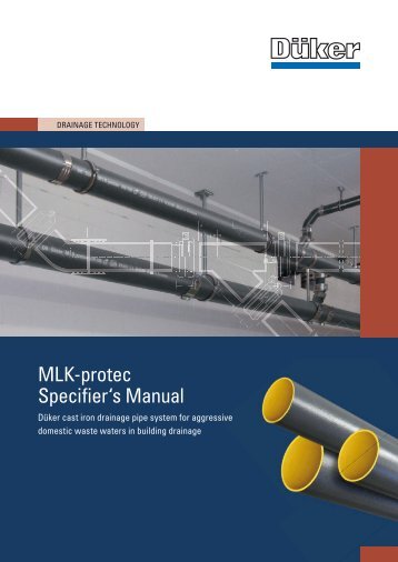 MLK-protec Specifier's Manual - Düker GmbH & Co KGaA