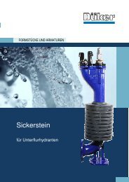 Sickerstein zu Unterflurhydrant - Düker GmbH & Co KGaA