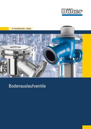 Bodenauslaufventile - Düker GmbH & Co KGaA