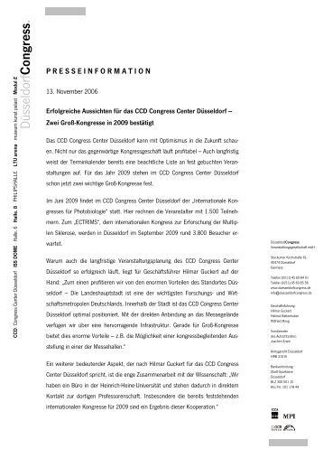 PDF-Version in Deutsch (46,5 kB) - DüsseldorfCongress ...