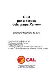 Guia per a xerpes dels grups Xerrem - Cal