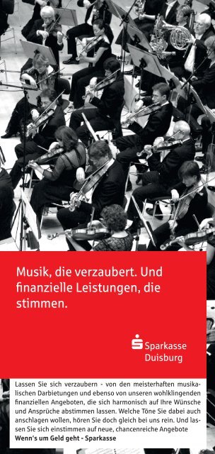 Programmheft - Die Duisburger Philharmoniker