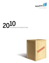 Geschäftsbericht duisport 2010
