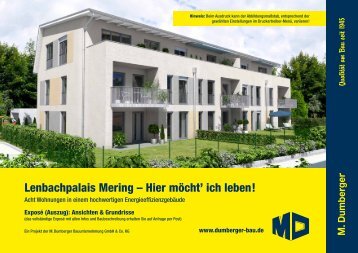 M.Dumberger - Mehrfamilienhaus Lenbapalais Mering - Grundrisse ...