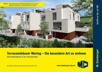 Exposé Reihenhäuser Mering Theresienstraße  | M. Dumberger ...