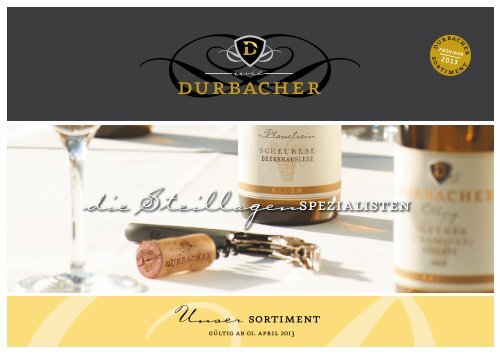 Unser sortiment - Durbacher Winzergenossenschaft