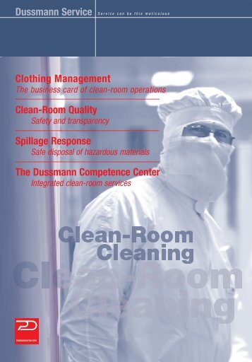pdf Clean Room Cleaning - Dussmann Group