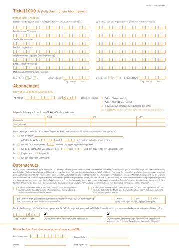 Abo-Antrag Ticket1000 - DVG Duisburger Verkehrsgesellschaft AG