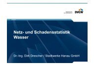Netz- und Schadensstatistik Wasser (PDF, 548 KB) - DVGW Hessen