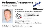 Moderatoren-/Trainerausweis - DVR