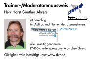 Trainer-/Moderatorenausweis - DVR