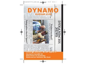 Dynamoheft 03 / 2006 - Dynamo-Windrad | Freizeitsportclub Kassel eV