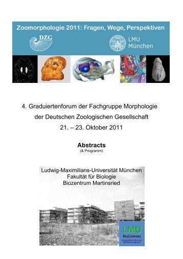 4. Graduiertenforum der Fachgruppe Morphologie der Deutschen ...