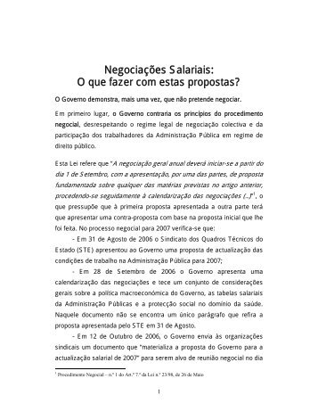 Negociações Salariais: O que fazer com estas propostas? - STE