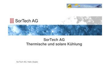 SorTech Präsentation Solare Kühlung 28-8-09 2