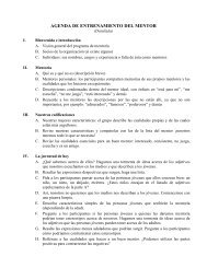 Agenda De Entrenamiento Del Mentor - Detallada.pdf - National ...