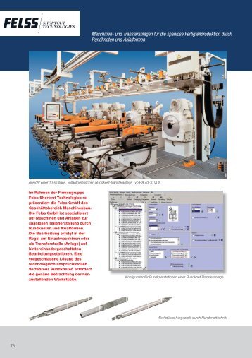 Maschinen- und Transferanlagen für die spanlose ...