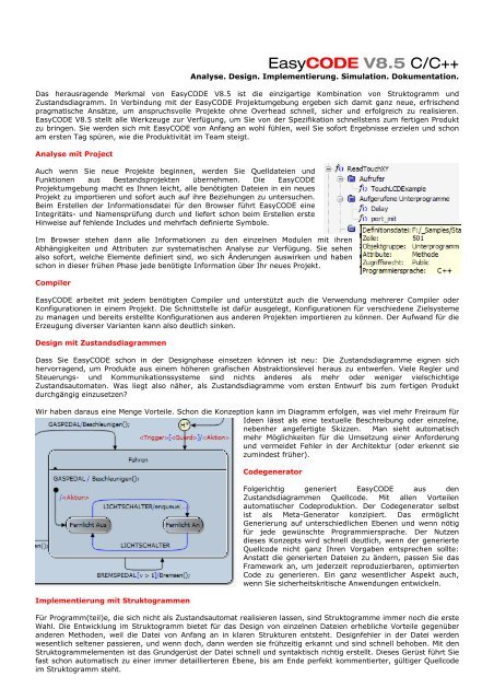 EasyCODE V8.5 C/C++ - easycode.de