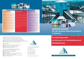 LEEGGOO BUILDER bei der Beumer Maschinenfabrik in Beckum