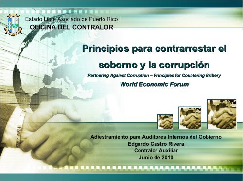 Principios para contrarrestar el soborno y la corrupción - Oficina del ...