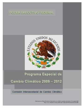 Programa Especial de Cambio Climático 2009-2012 - Semarnat