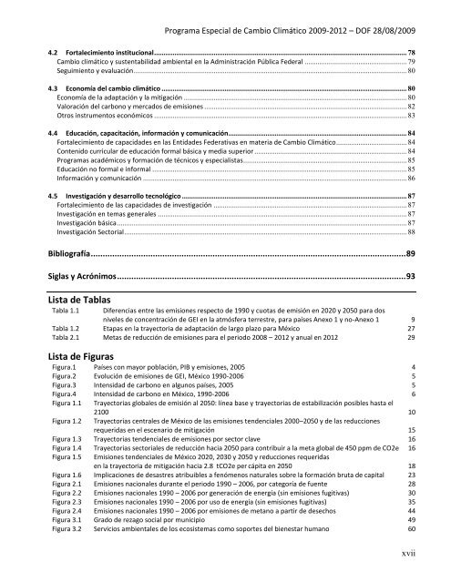 Programa Especial de Cambio Climático 2009-2012 - Semarnat