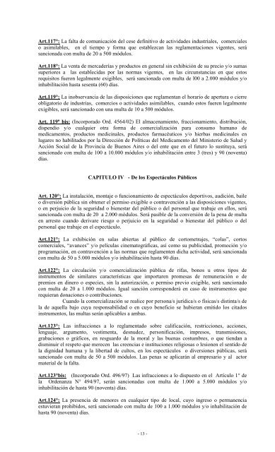 TEMA: REGIMEN MUNICIPAL DE FALTAS ORDENANZA Nº 11.159 ...