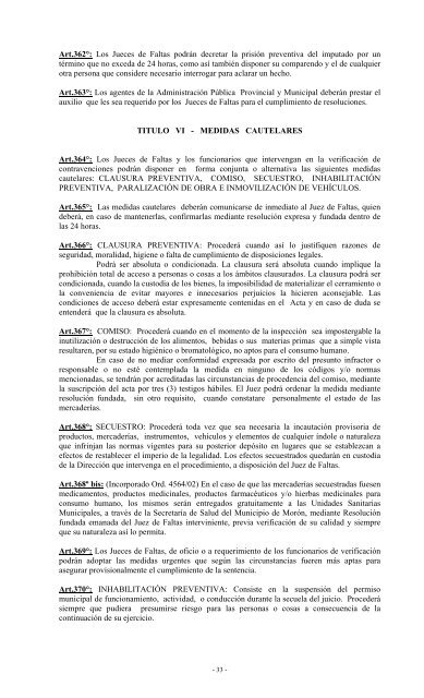 TEMA: REGIMEN MUNICIPAL DE FALTAS ORDENANZA Nº 11.159 ...