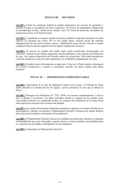 TEMA: REGIMEN MUNICIPAL DE FALTAS ORDENANZA Nº 11.159 ...