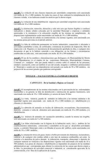 TEMA: REGIMEN MUNICIPAL DE FALTAS ORDENANZA Nº 11.159 ...