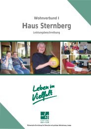 Leistungsbeschreibung Haus Sternberg - Stiftung Eben-Ezer