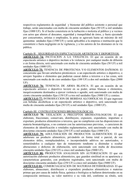 descargar codigo municipal de faltas - Municipalidad de Victorica