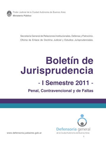 Boletín de Jurisprudencia - Página Defensoria General