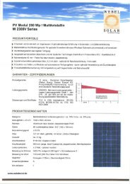 Download Datenblatt Webel Solar W 2300V Series als PDF