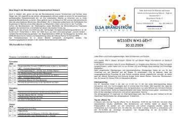 Schulpost 2 20.10.2009 - Elsa-Brändström-Realschule Essen