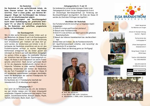 aktueller Schulflyer als pdf-Datei - Elsa-Brändström-Realschule Essen