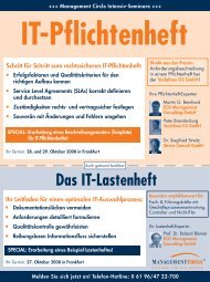 IT-Pflichtenheft - ECG Management Consulting GmbH