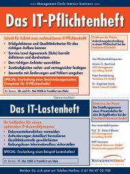 Das IT-Pflichtenheft - ECG Management Consulting GmbH