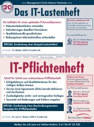 Das IT-Lastenheft - ECG Management Consulting GmbH