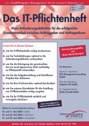 Das IT-Pflichtenheft - ECG Management Consulting GmbH