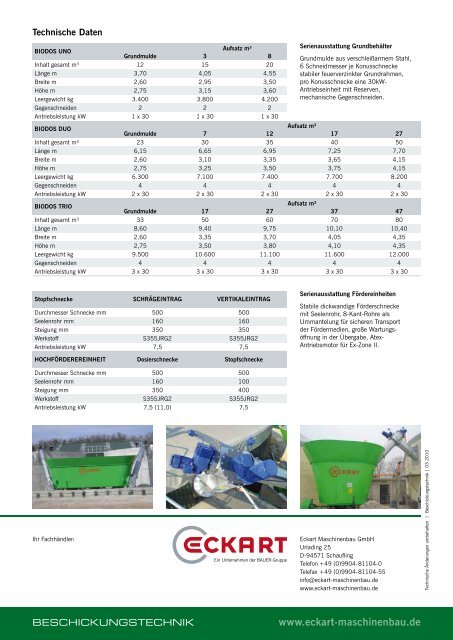 BIODOS - Eckart Maschinenbau