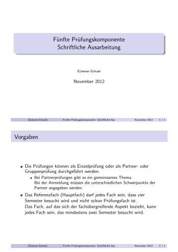 5 Pk Schriftliche Ausarbeitung Beispiel Die Gestaltung schriftlicher Ausarbeitungen unter besonderer