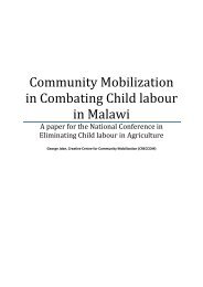Community Mobilization in Combating Child labour in Malawi