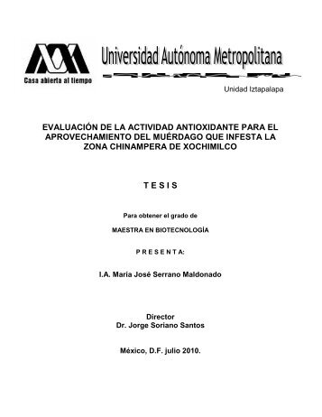 evaluación de la actividad antioxidante para el aprovechamiento del ...