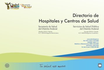 Domicilio de Hospitales y Centros de Salud por Jurisdicción Sanitaria