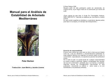 Manual para el Análisis de Estabilidad de Arbolado ... - ISA Hispana