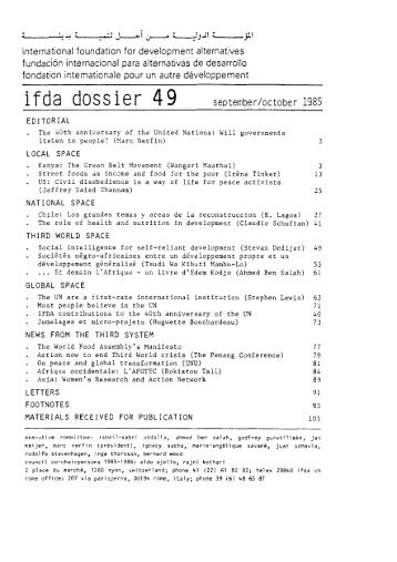 ifda dossier 49 - Dag Hammarskjöld Foundation