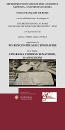 xix rencontre sur l'epigraphie epigrafia e ordine senatorio, 30 anni ...