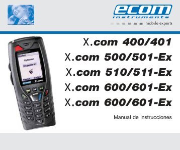 Manual del usuario X.com - Ecom instruments