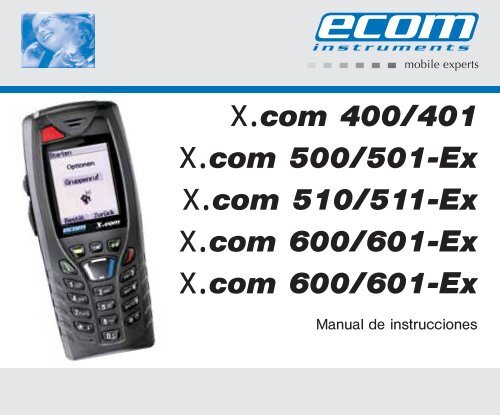 Manual del usuario X.com - Ecom instruments